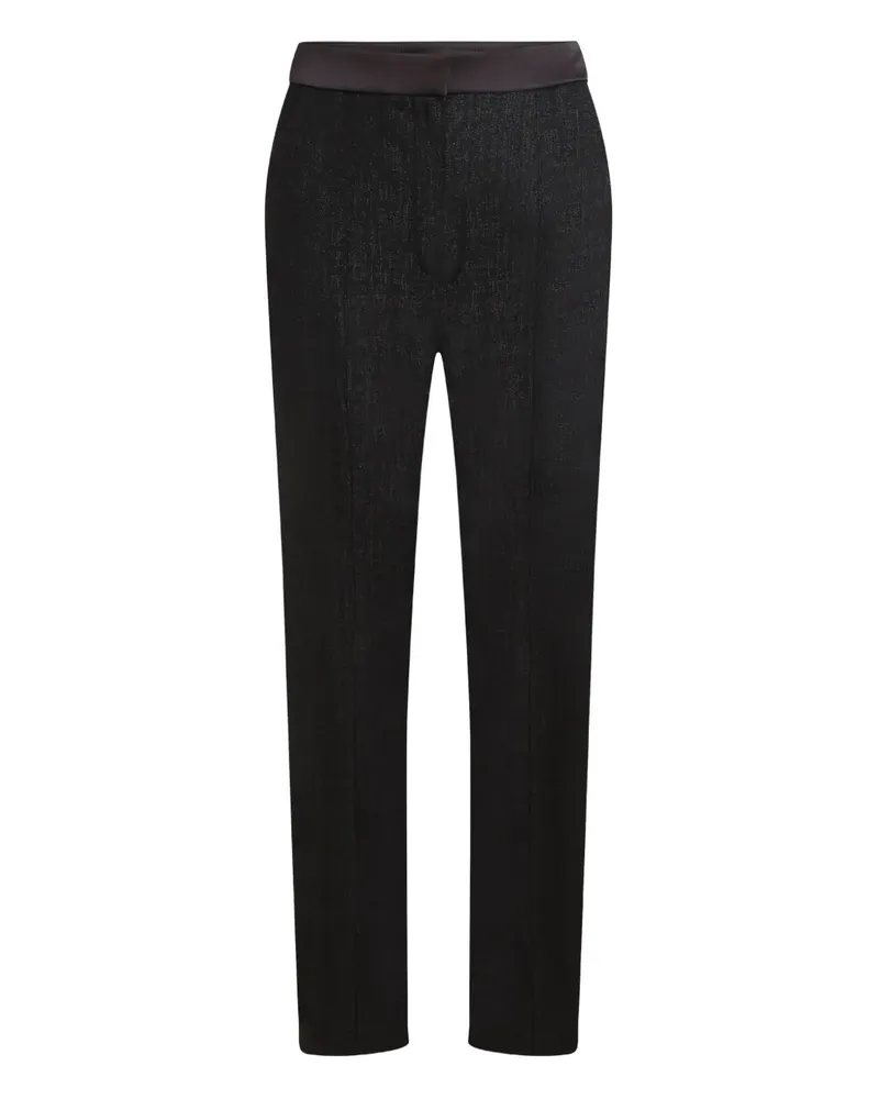 Karl Lagerfeld Texturierte Hose - Schwarz Schwarz