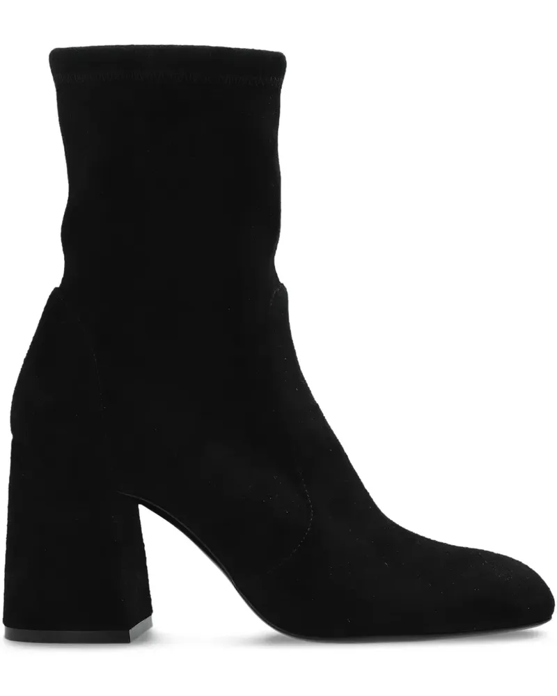Stuart Weitzman Knöchelhohe Lederstiefel - Schwarz Schwarz