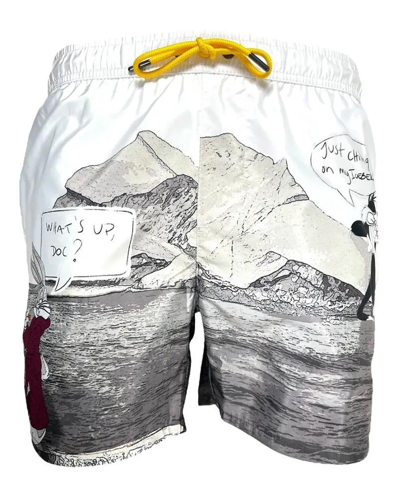 Iceberg Badeshorts mit Bugs Bunny - Schwarz Schwarz