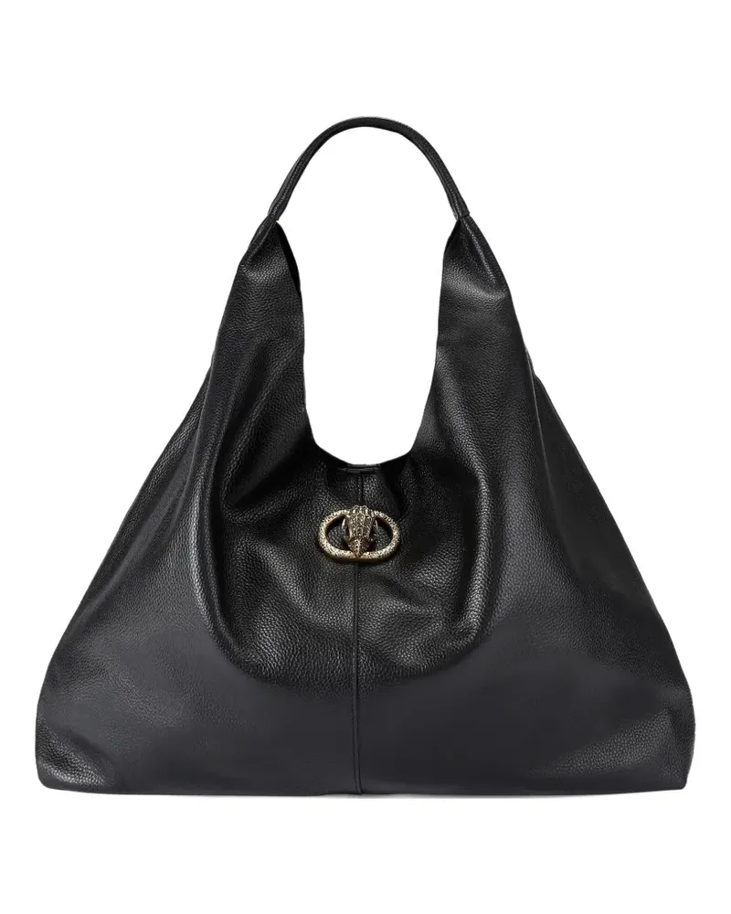 Kurt Geiger Schultertasche mit Logo-Schild - Schwarz Schwarz