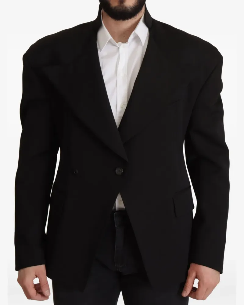 Dolce & Gabbana Sakko mit fallendem Revers - Schwarz Schwarz
