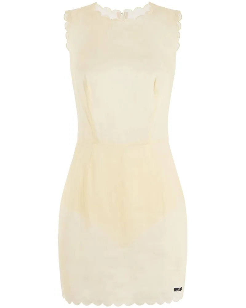 Elisabetta Franchi Kleid aus Voile - Gelb Gelb