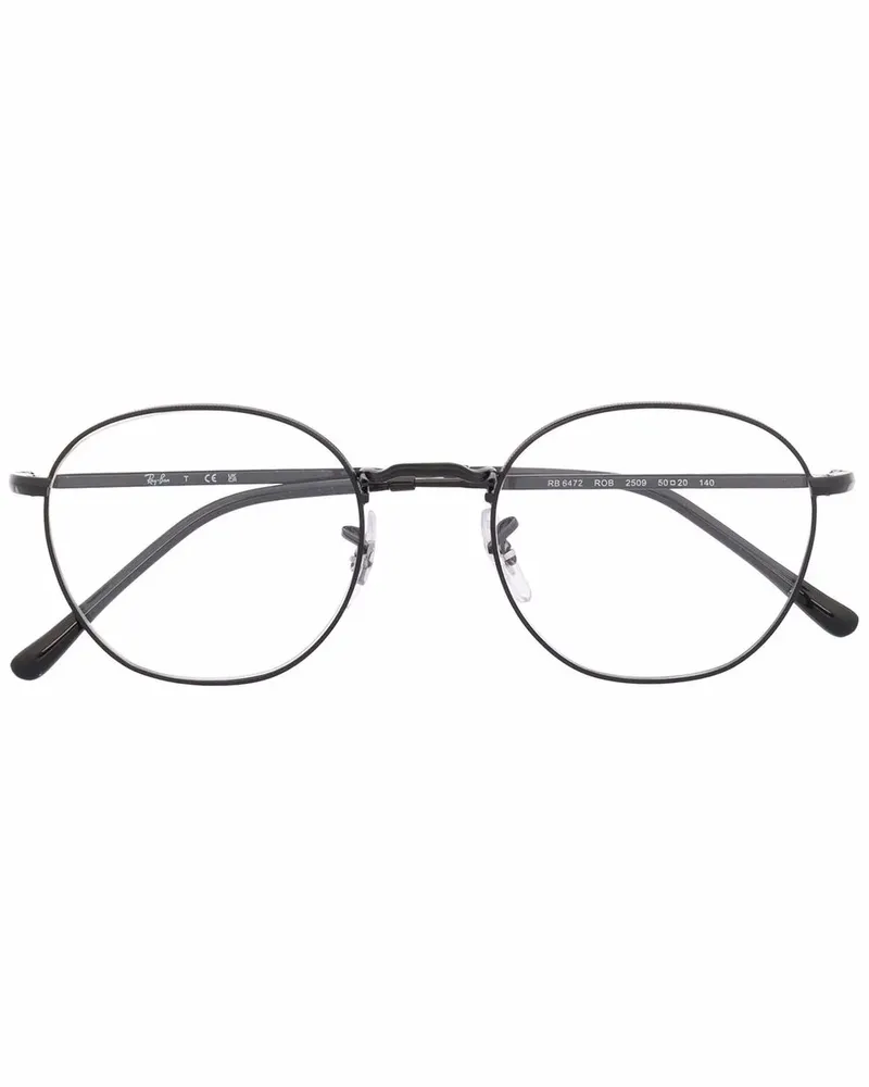 Ray Ban Brille mit ovalem Gestell - Schwarz Schwarz