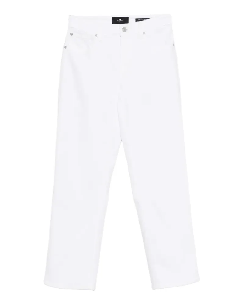7 for all mankind cotton trousers - Weiß Weiß