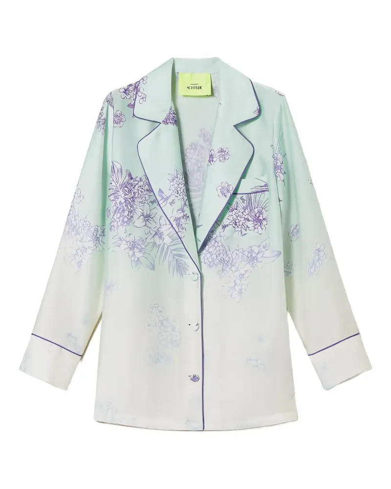 Twin-Set Hemd mit Blumen-Print - Grün Grün