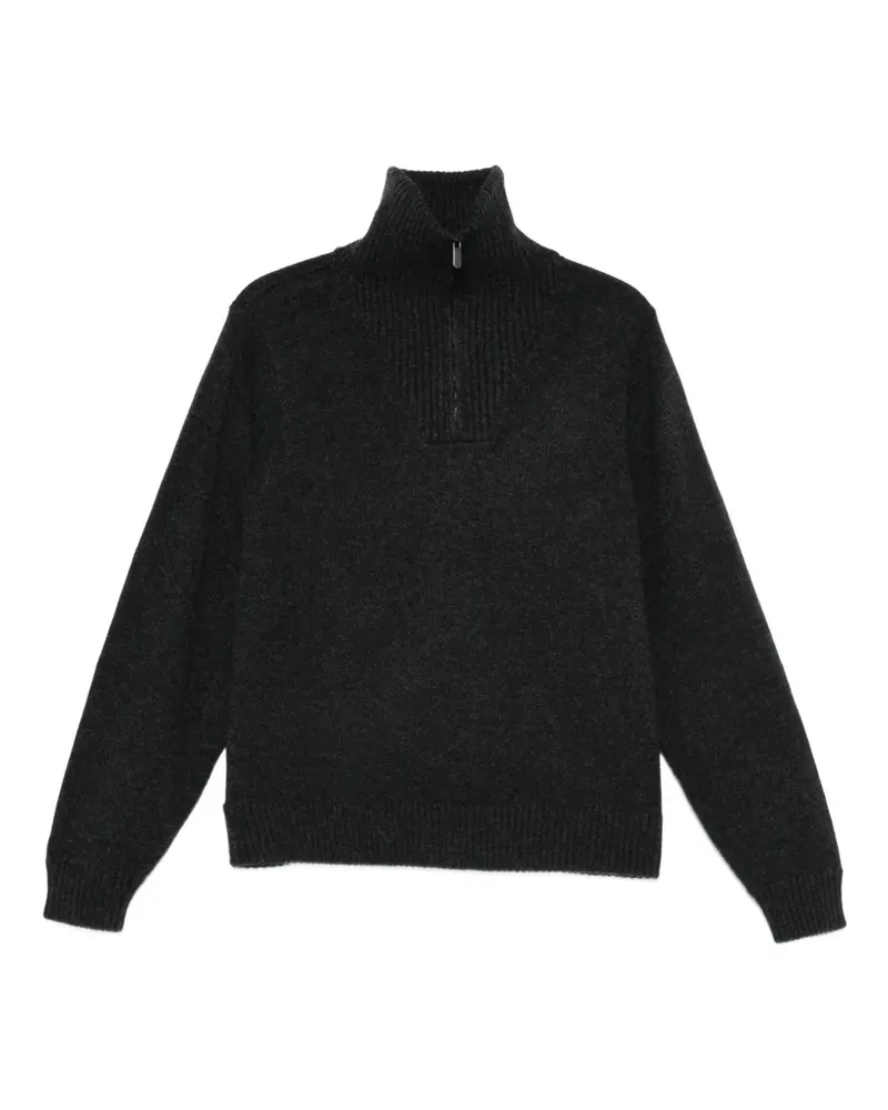 Eric Bompard Gerippter Pullover mit Reißverschluss - Grau Grau