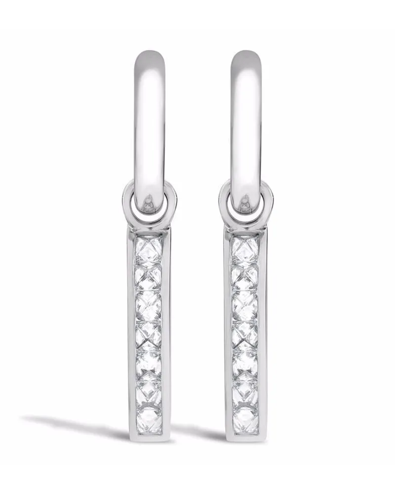 Pragnell 18kt white gold RockChic diamond earrings Silber