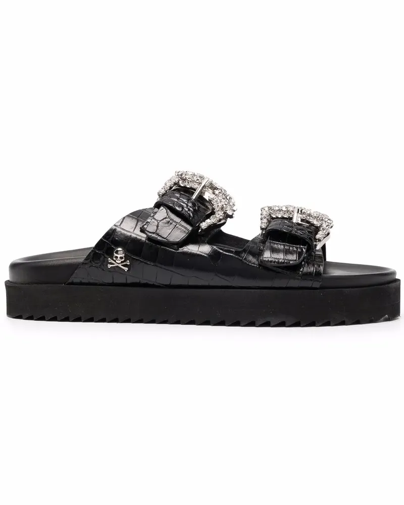 Philipp Plein Cocco Sandalen - Schwarz Schwarz