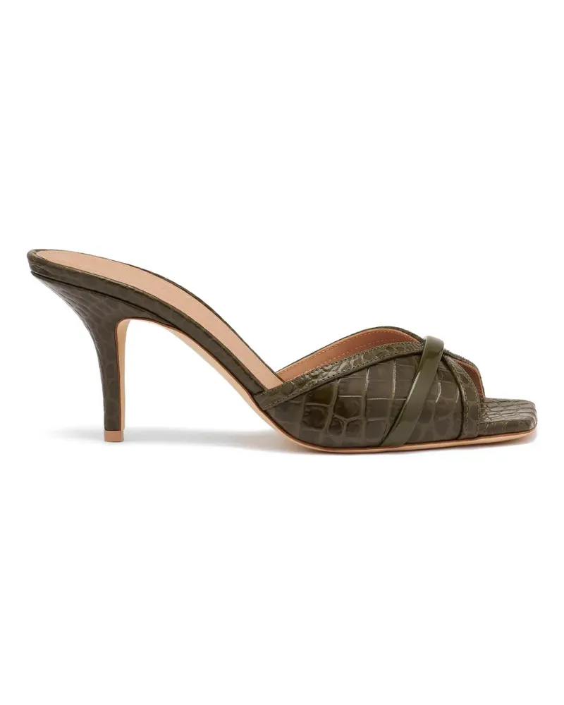 Malone Souliers Perla embossed leather sandals - Grün Grün