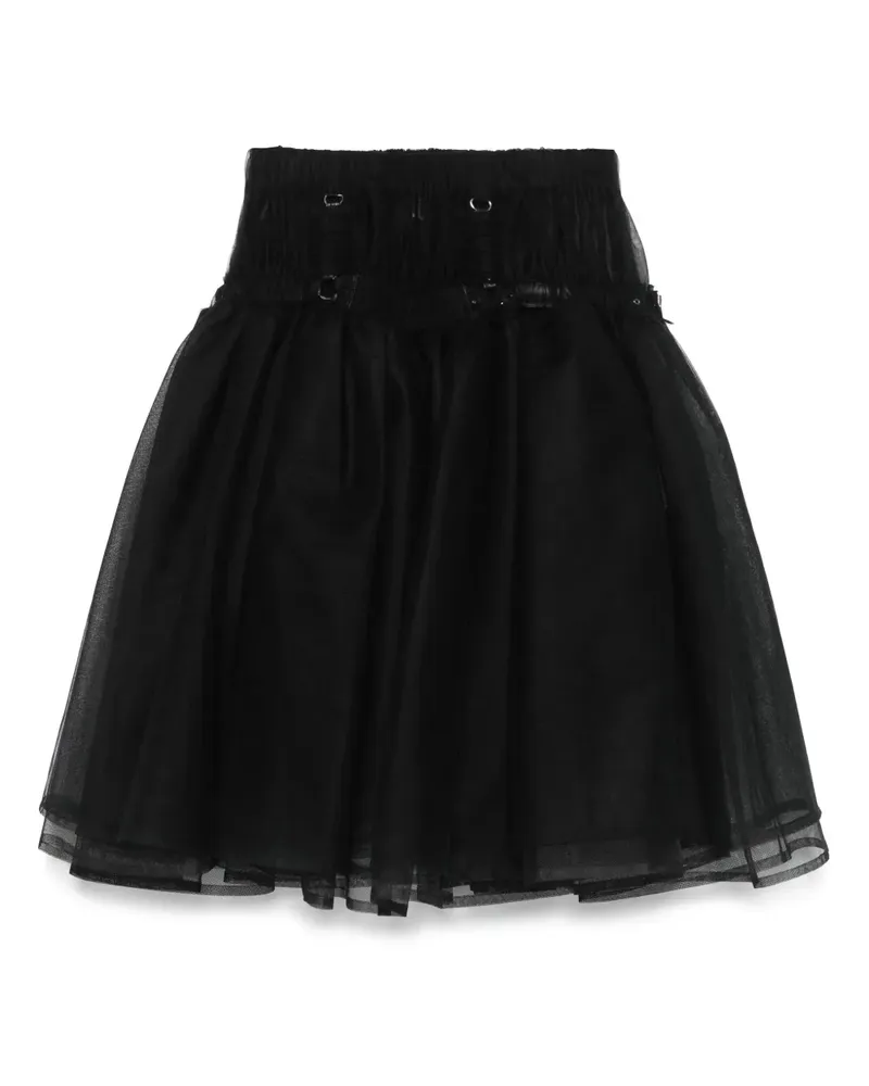 Noir Kei Ninomiya Midirock aus Tüll - Schwarz Schwarz