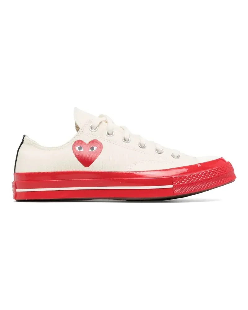 Comme des Garçons Sneakers mit Herz-Print - Nude Nude