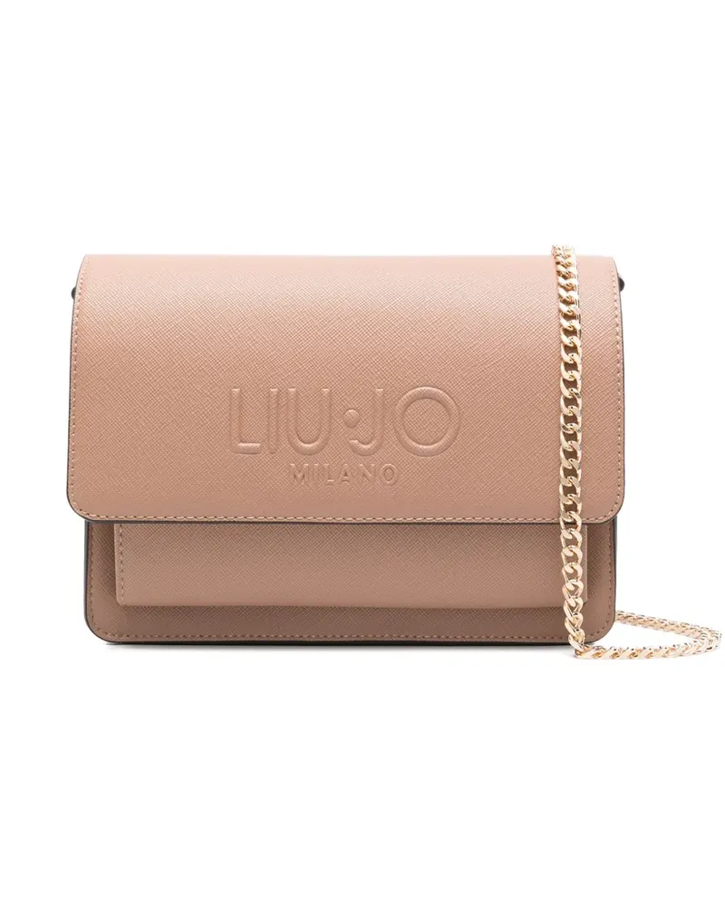 Liu Jo Mittelgroße Schultertasche mit Logo-Prägung - Nude Nude