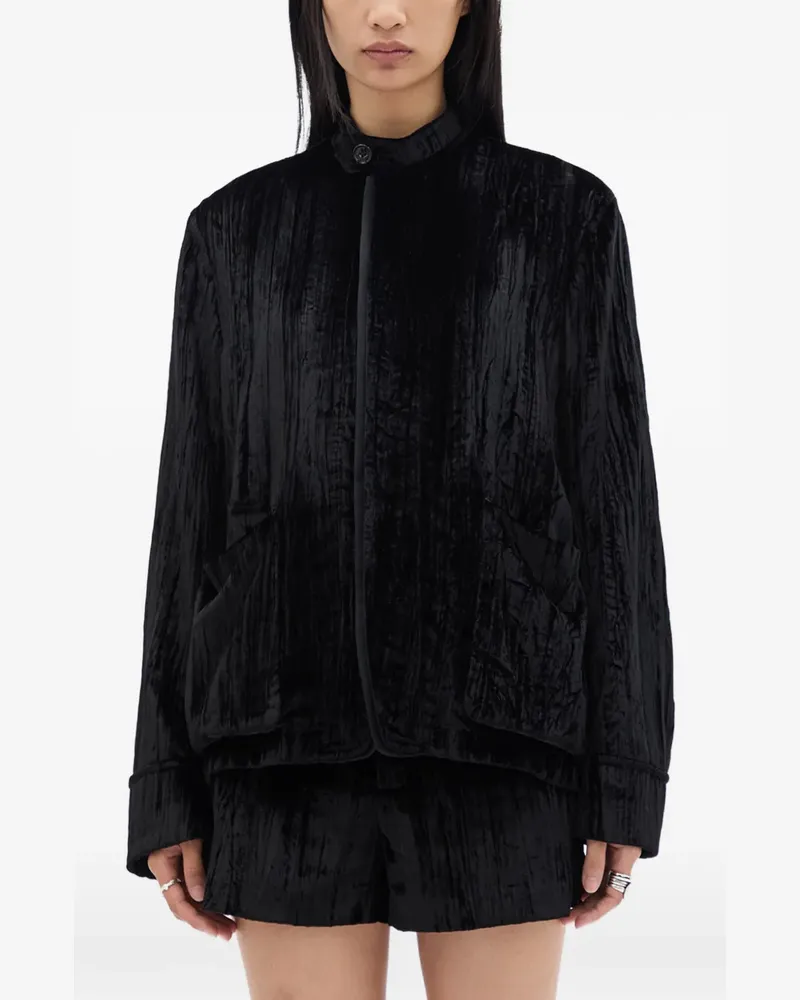 Ann Demeulemeester Zaya Jacke - Schwarz Schwarz