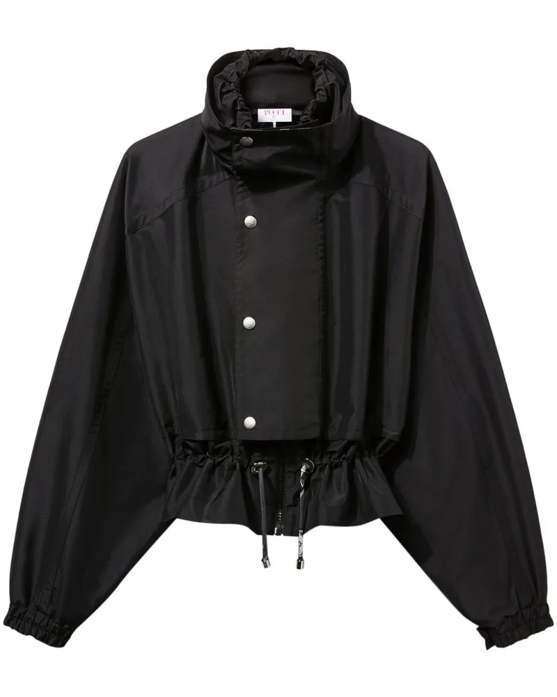 Emilio Pucci Windbreaker mit Logo-Print - Schwarz Schwarz