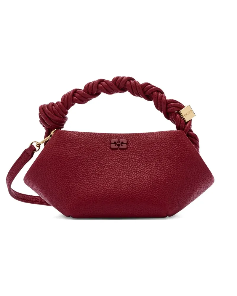 Ganni Handtasche mit verdrehtem Henkel - Rot Rot