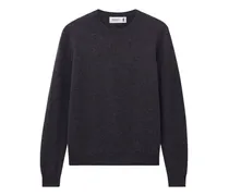 Kaschmirpullover mit Rundhalsausschnitt - Grau