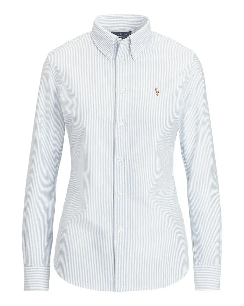 Ralph Lauren Gestreiftes Hemd mit Logo - Blau Blau
