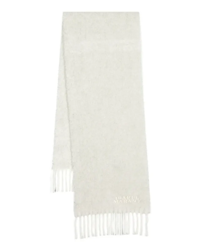 Isabel Marant Schal mit Logo-Stickerei - Grau Grau