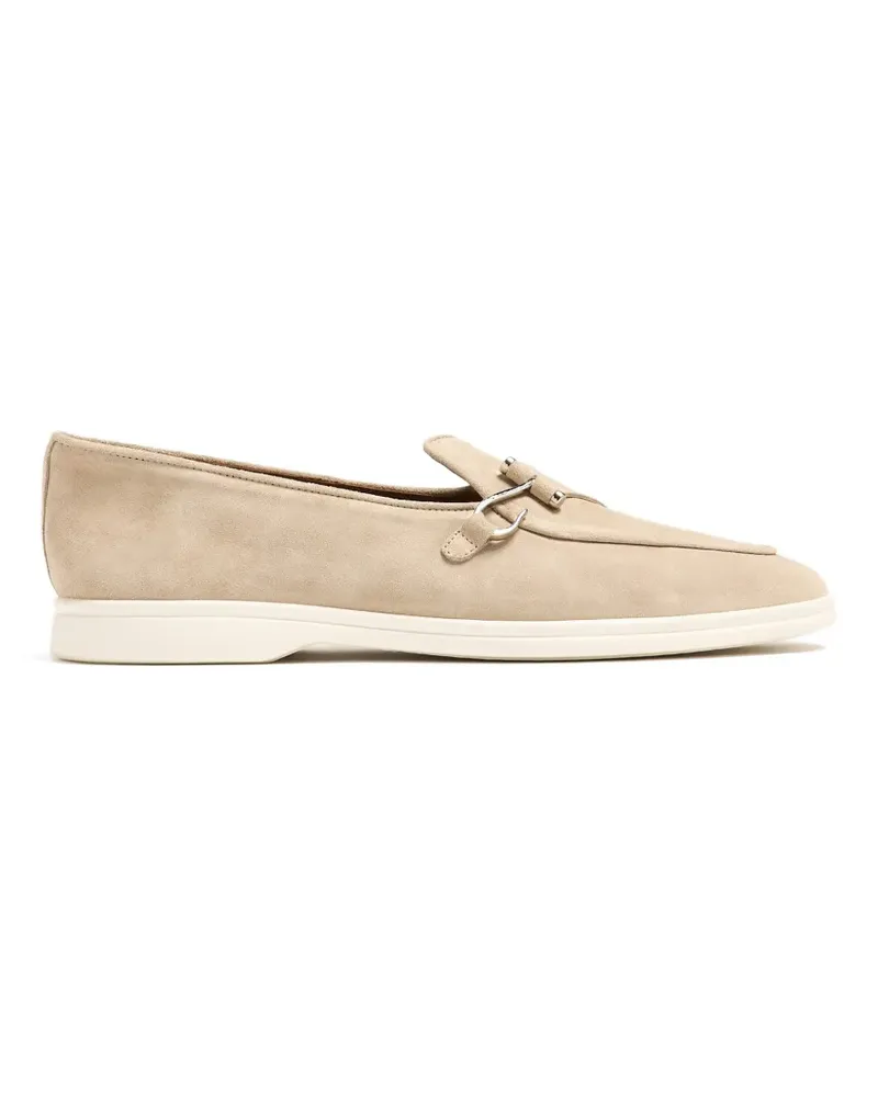 Edhèn Milano Loafer aus Wildleder - Nude Nude