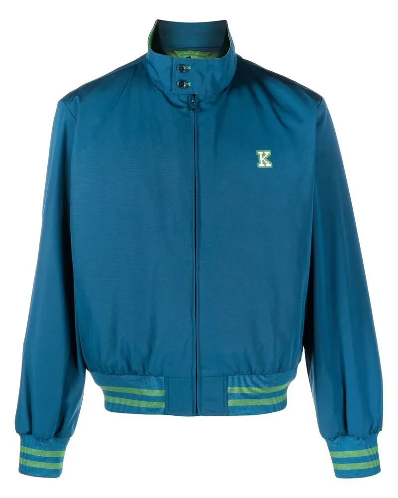 Kenzo Sportjacke mit Logo-Print - Blau Blau
