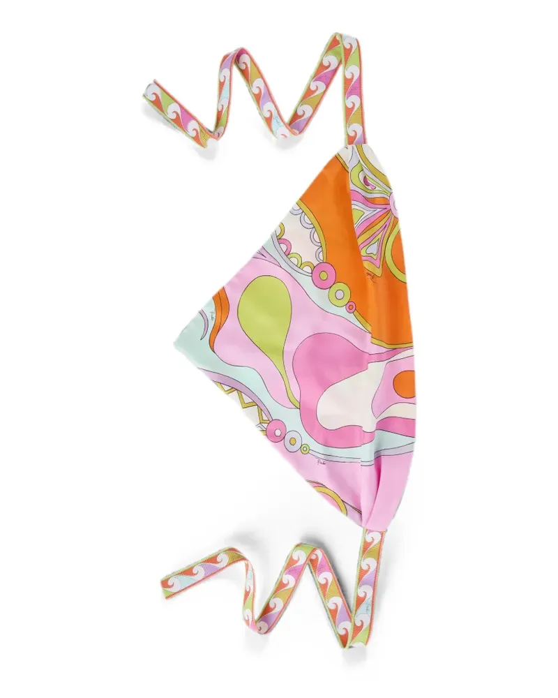 Emilio Pucci Orchidee-print silk bandana - Rosa Rosa