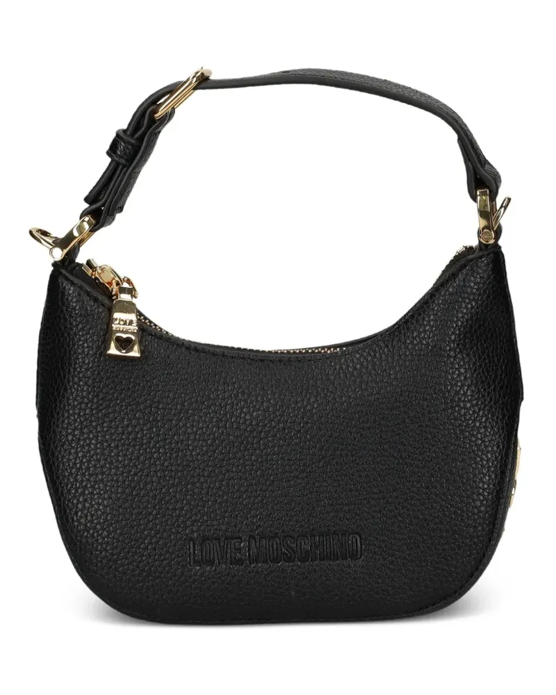 Moschino Schultertasche mit Logo - Schwarz Schwarz
