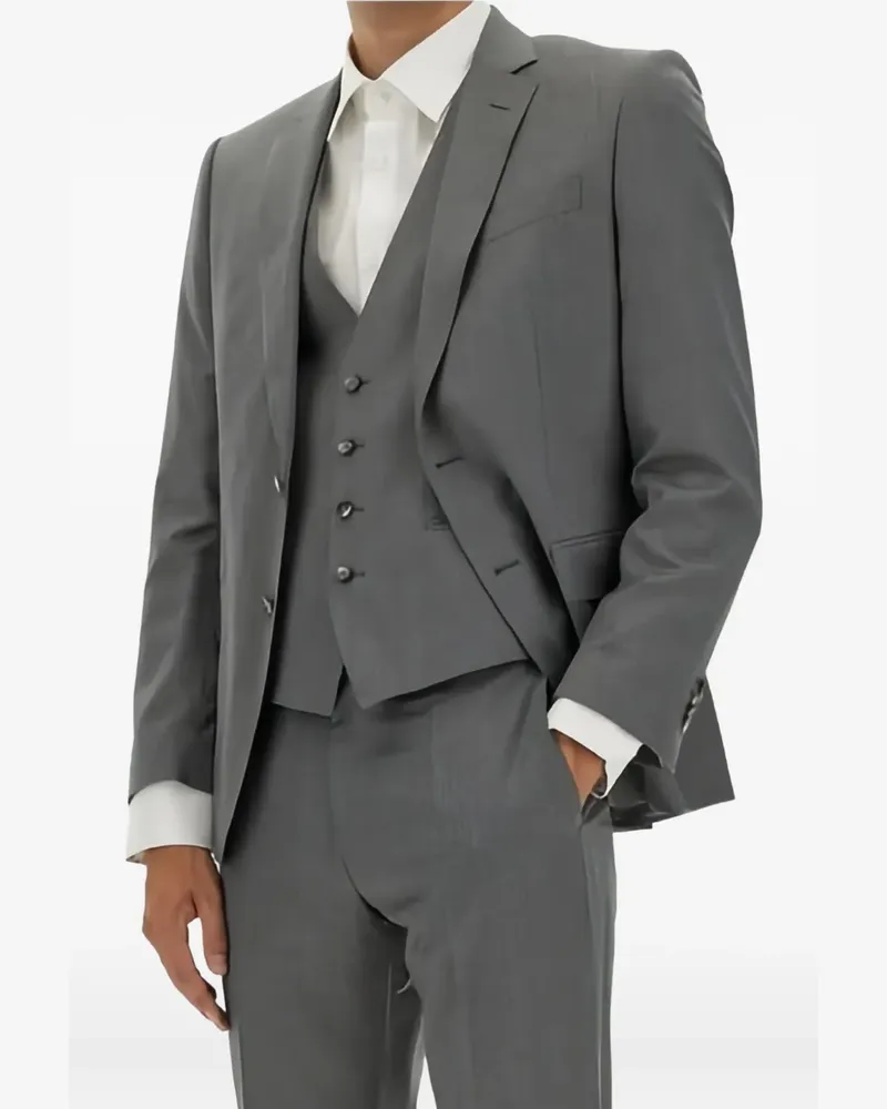 HUGO BOSS virgin-wool jacket - Grau Grau