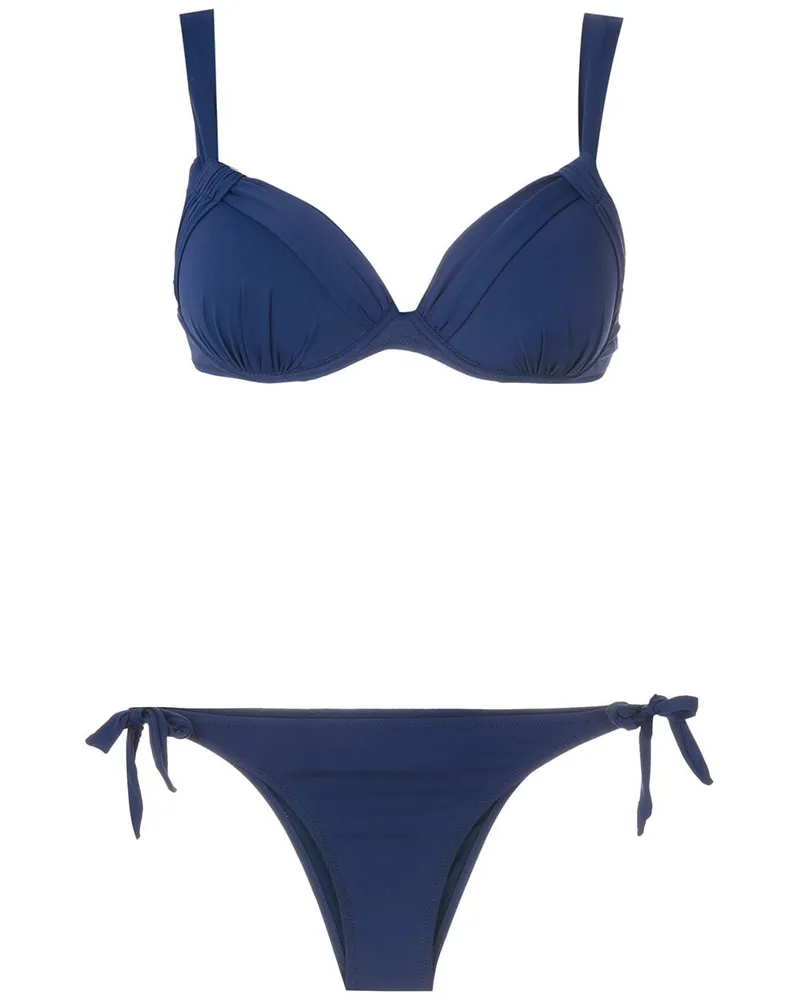 Amir Slama Geraffter Bikini - Blau Blau