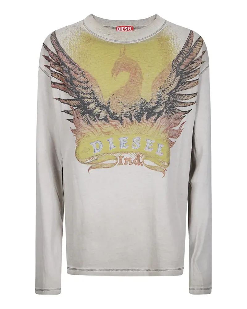 Diesel T-Hilary Langarmshirt - Nude Nude