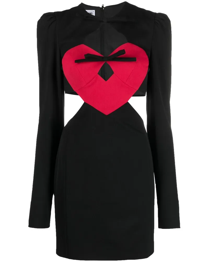 Moschino Minikleid mit Cut-Outs - Schwarz Schwarz