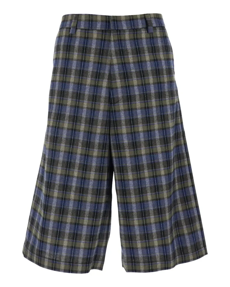 ERL Karierte Shorts - Blau Blau