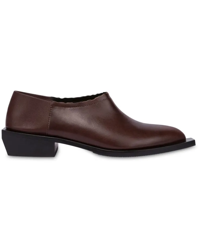 Moschino Loafer mit Wellenkanten - Braun Braun
