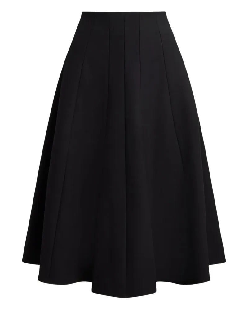 Ralph Lauren pleated concelaled-fastening skirt - Schwarz Schwarz