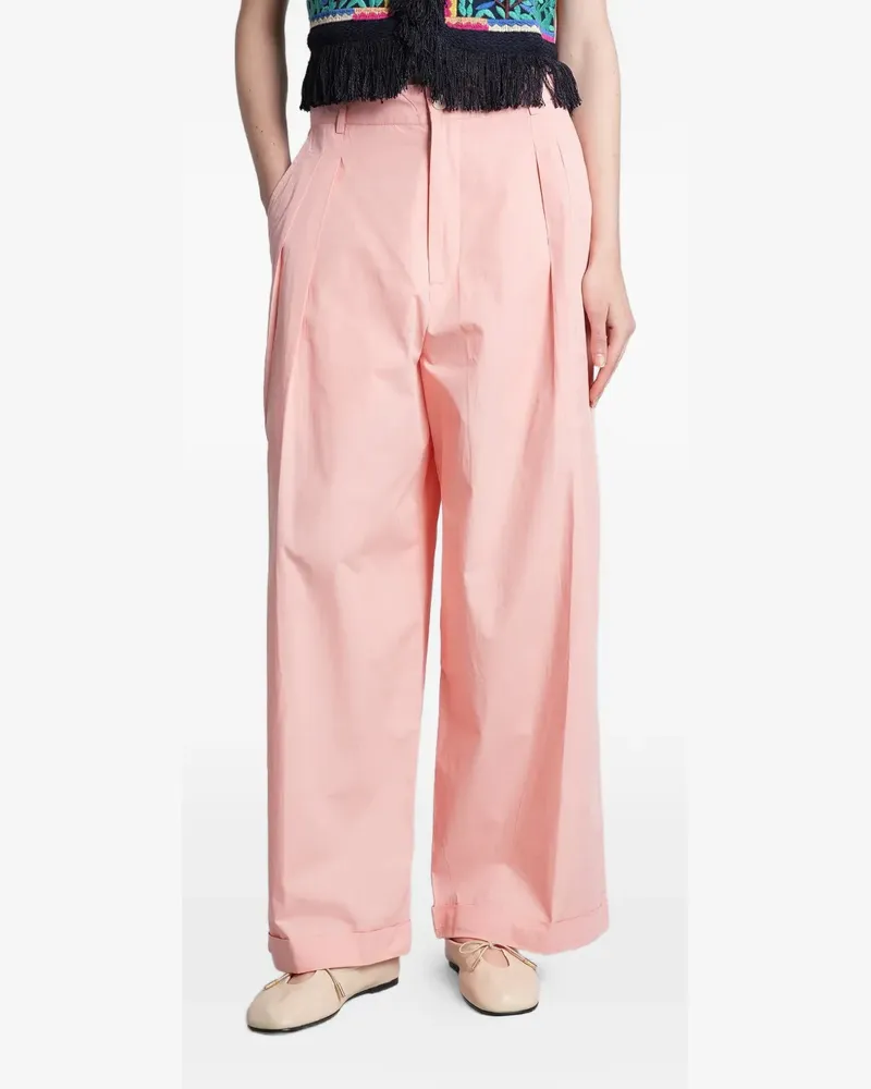Antik Batik Taylora pleated wide-leg trousers - Rosa Rosa