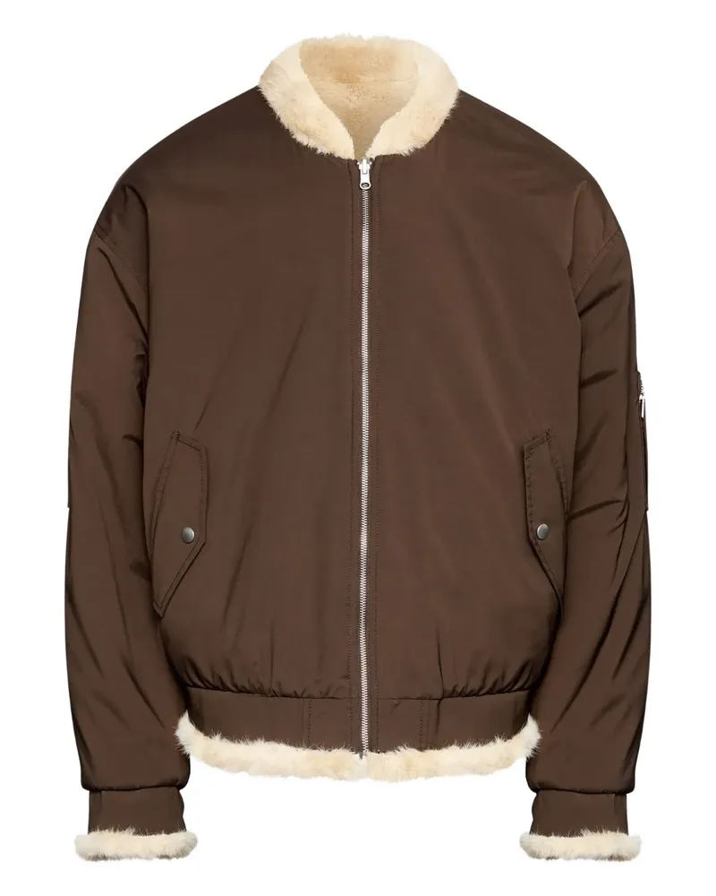 Maison Margiela Bomberjacke mit Futter aus Shearling - Braun Braun