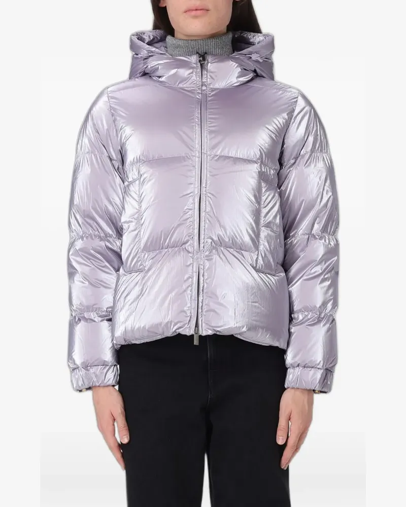 K-Way zip-fastening puffer jacket - Violett Violett