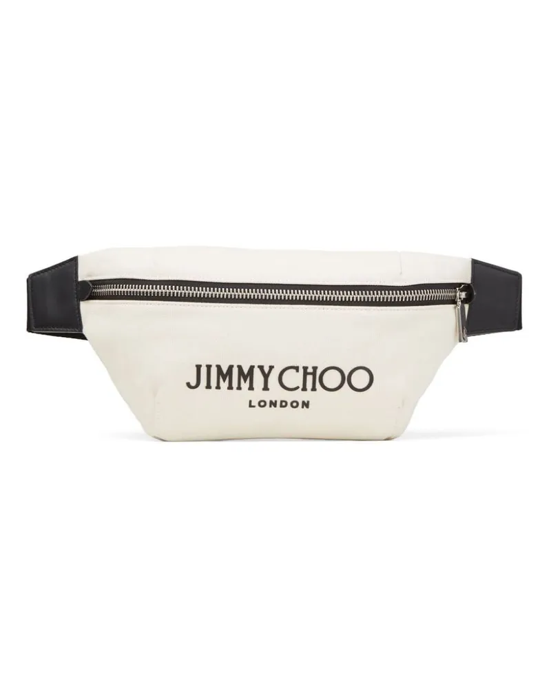 Jimmy Choo Finsley Gürteltasche mit Logo - Nude Nude