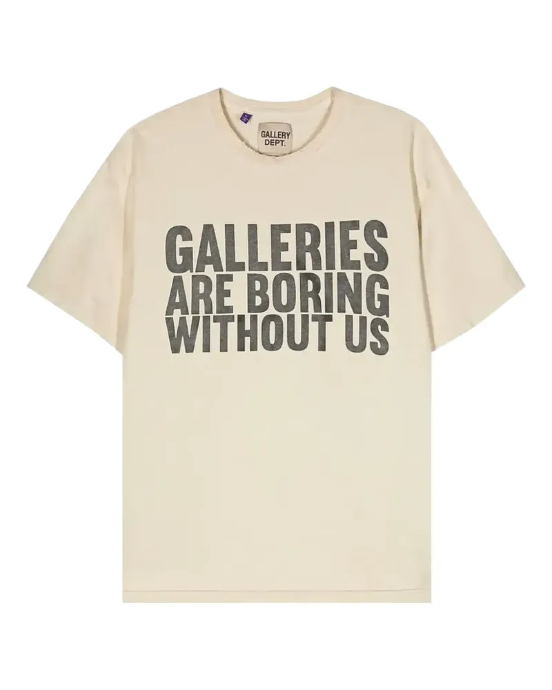 GALLERY DEPT. Gallery T-Shirt mit Logo-Print - Nude Nude
