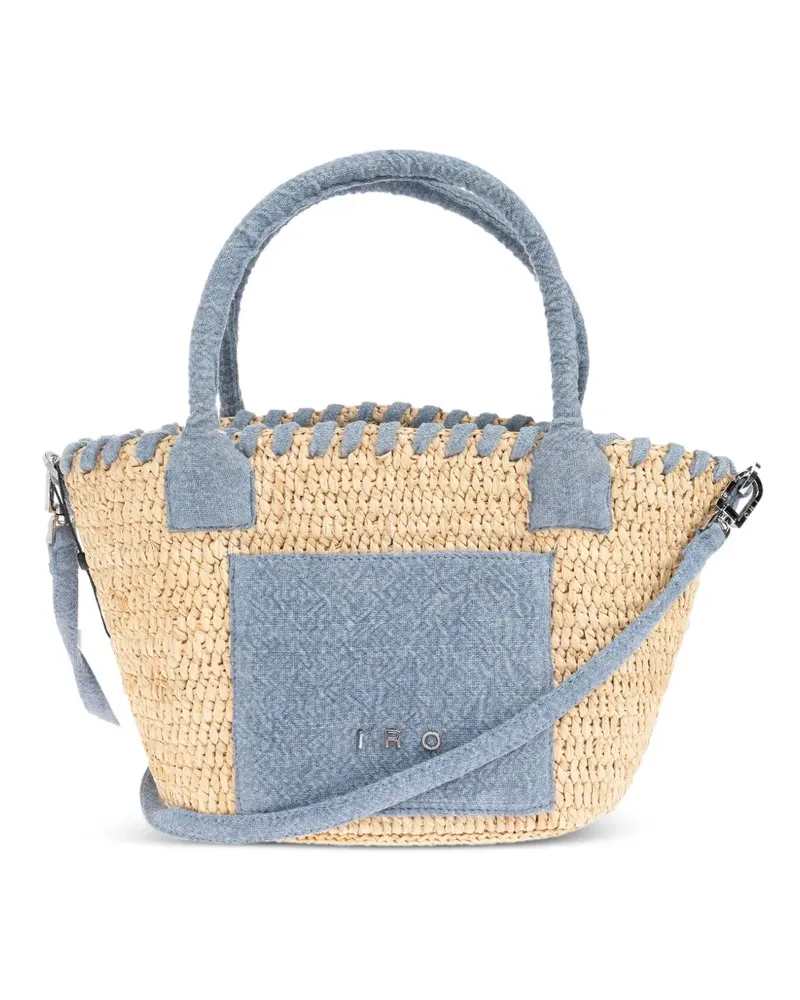 IRO Tote Bag mit Logo-Schriftzug - Nude Nude