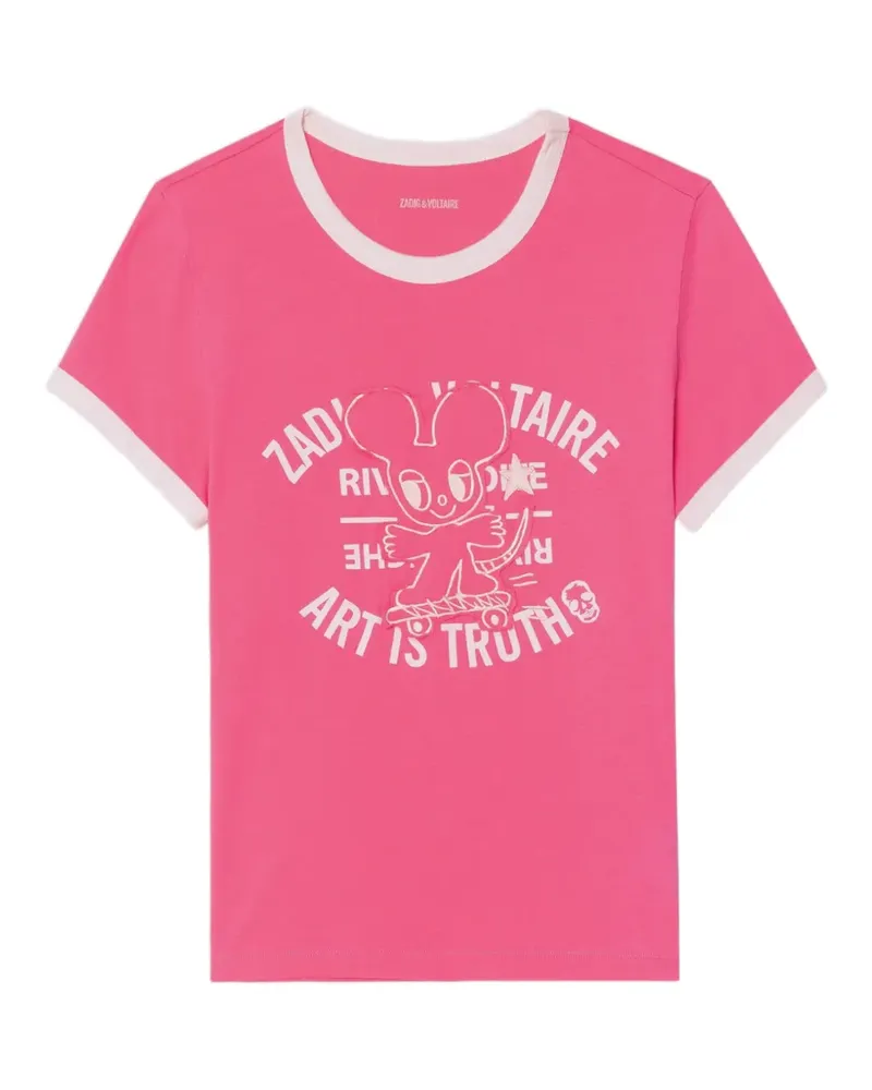 Zadig & Voltaire Woos Ringer T-Shirt - Rosa Rosa