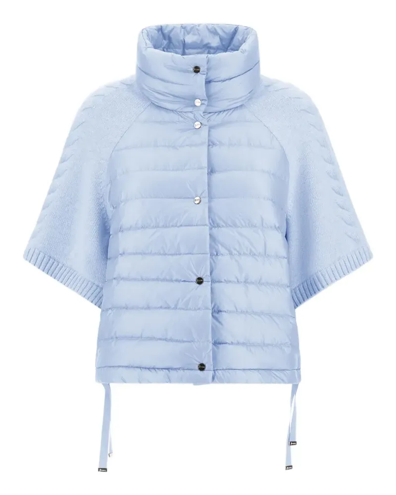 Herno quilted cable-knit jacket - Blau Blau