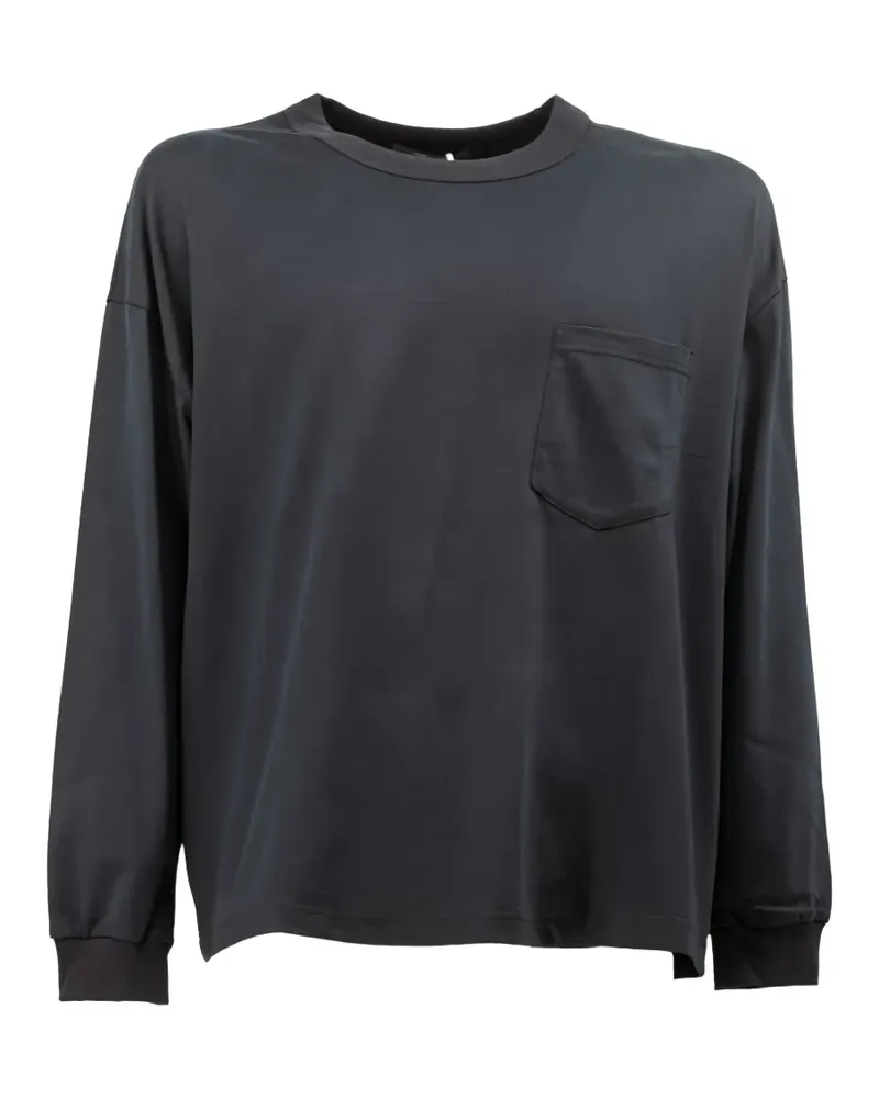 Comme des Garçons Langarmshirt mit Taschendetail - Schwarz Schwarz