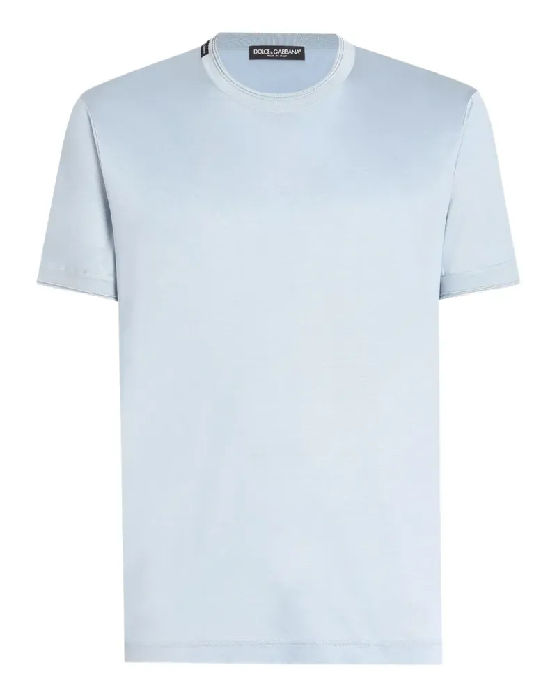 Dolce & Gabbana T-Shirt aus Seide - Blau Blau