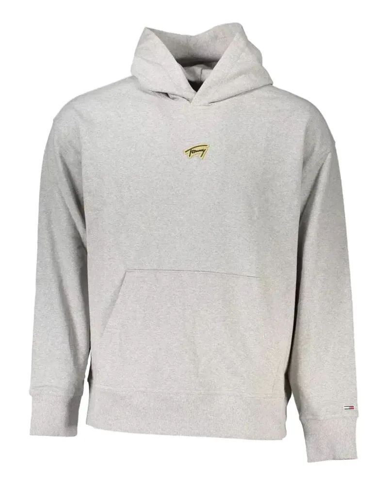 Tommy Hilfiger Signature logo-embroidered hoodie - Grau Grau
