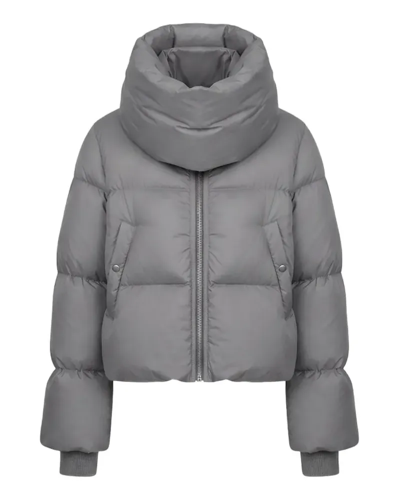 Rick Owens funnel-neck padded jacket - Grau Grau