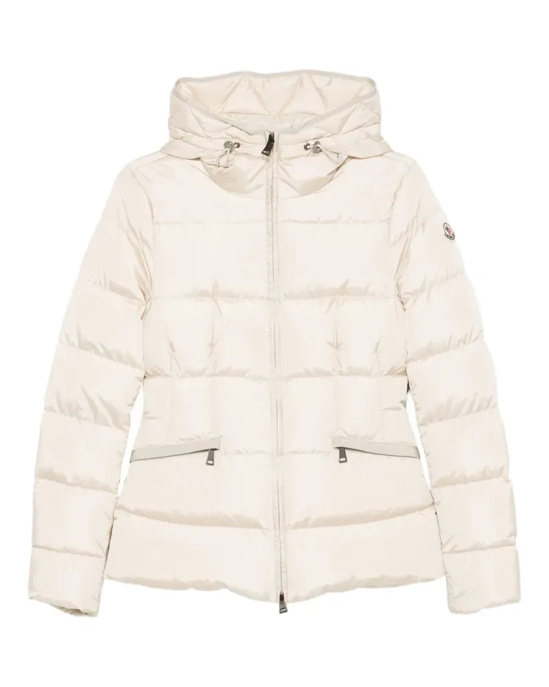 Moncler Gesteppte Kapuzenjacke - Nude Nude