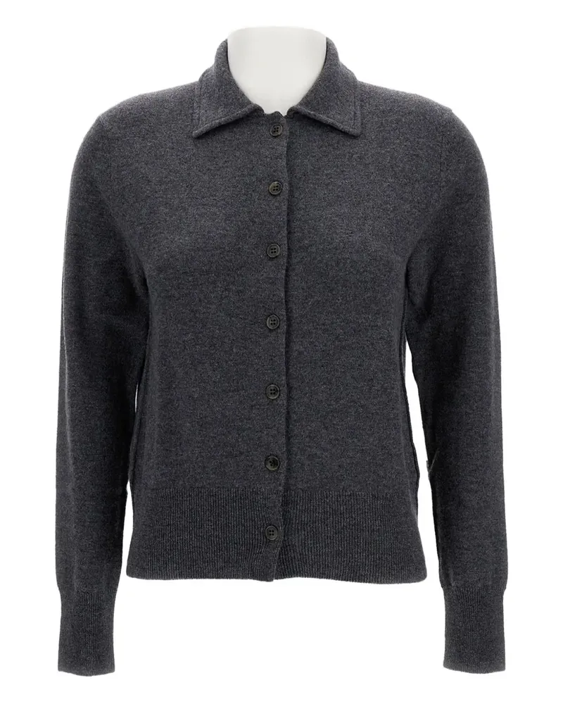Lisa Yang Cardigan mit Knöpfen - Grau Grau