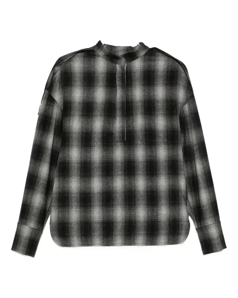 IRO Natte checked top - Grau Grau