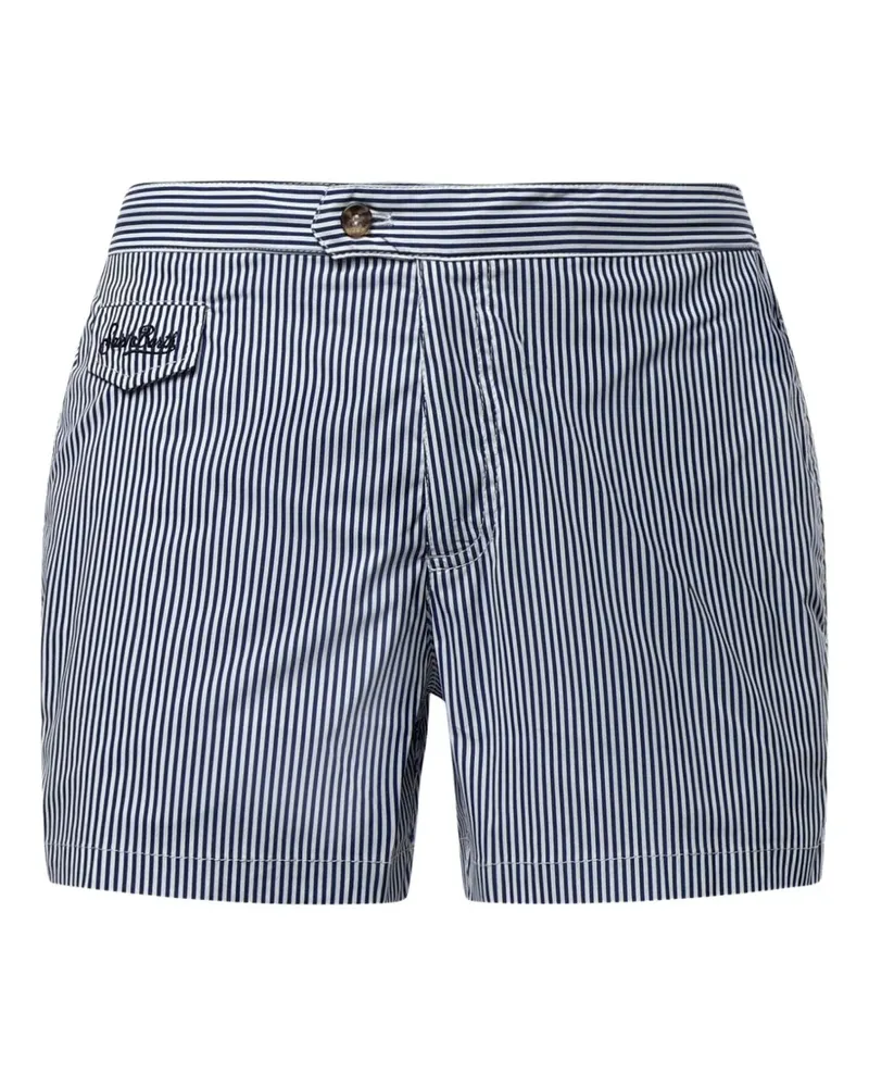 MC2 Saint Barth Gestreifte Badeshorts - Blau Blau