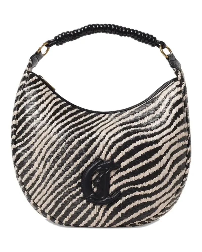 Just Cavalli Schultertasche mit Zebra-Print - Schwarz Schwarz